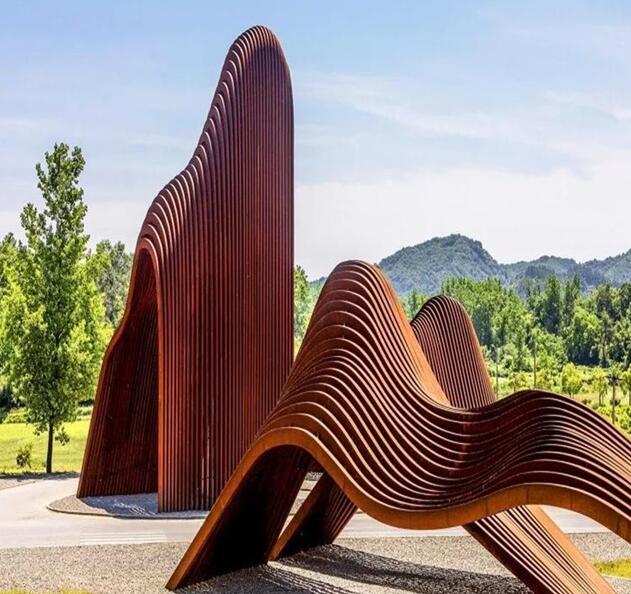 香坊锈钢板造型